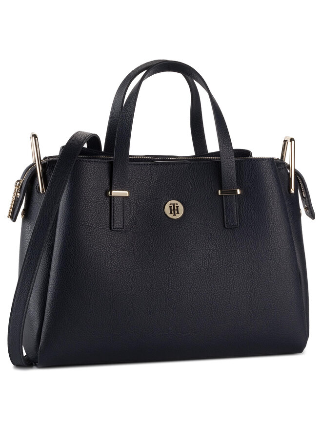 Handtasche Tommy Hilfiger Th Core Satchel AW0AW06821 Dunkelblau eschuhe