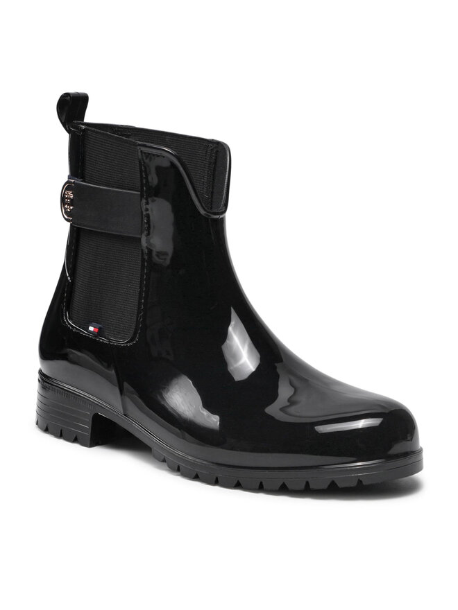 Tommy Hilfiger Gummistiefel Tommy Hilfiger Hardware Rainboot FW0FW05968 Schwarz