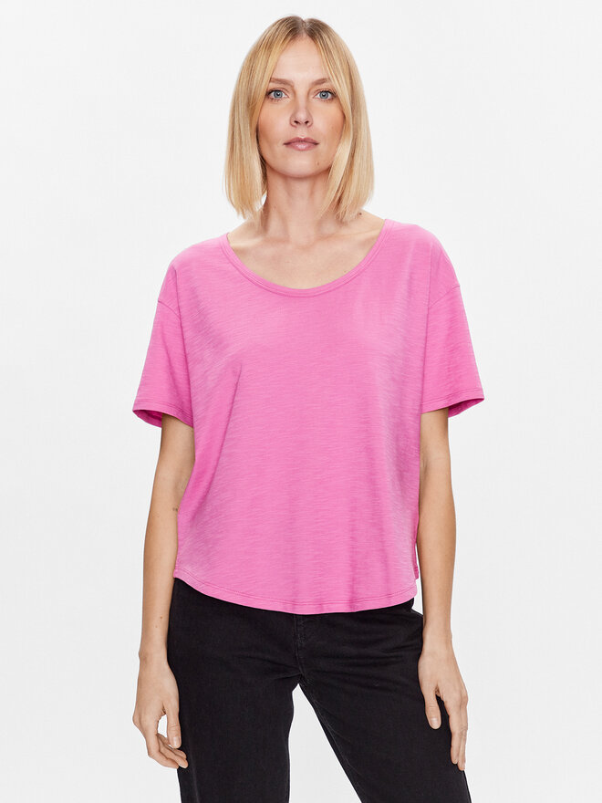 United Colors Of Benetton United Colors Of Benetton Marškinėliai 3BVXD1033 Rožinė Relaxed Fit