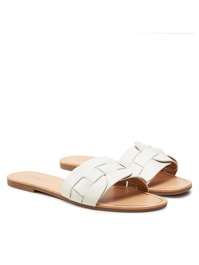 ONLY Shoes Šlepetės ONLY Shoes Onlfeli-3 15335548 Balta