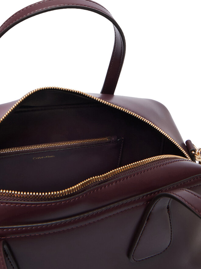 Calvin Klein Handtasche Calvin Klein Ck Medium Bowling Bag LV04F3610G Dunkelrot