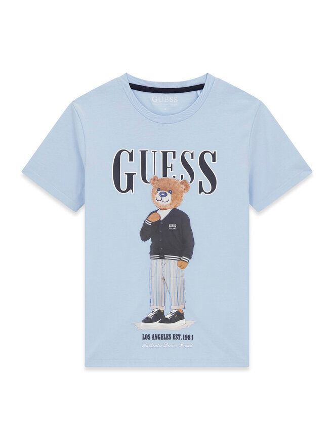 Guess Guess T-Shirt L6GI09 K8HM4 Himmelblau Regular Fit