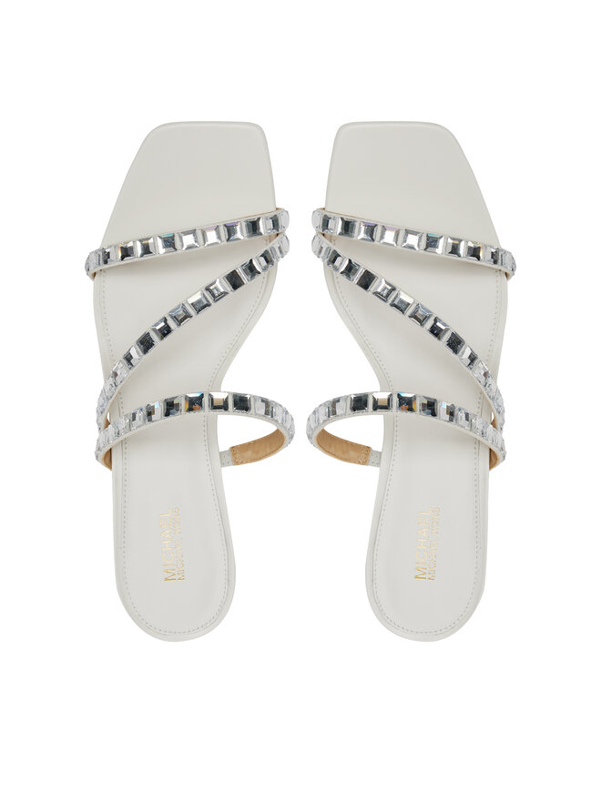 MICHAEL Michael Kors Klapki MICHAEL Michael Kors Celia Kitten Slide 40R4CIMS1S Srebrny