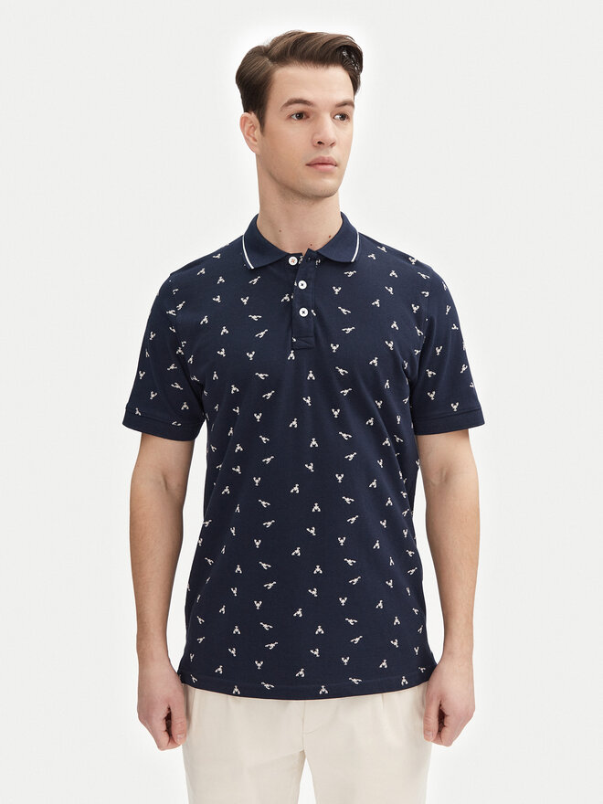INDICODE INDICODE Poloshirt Lobster 41-155 Dunkelblau Regular Fit