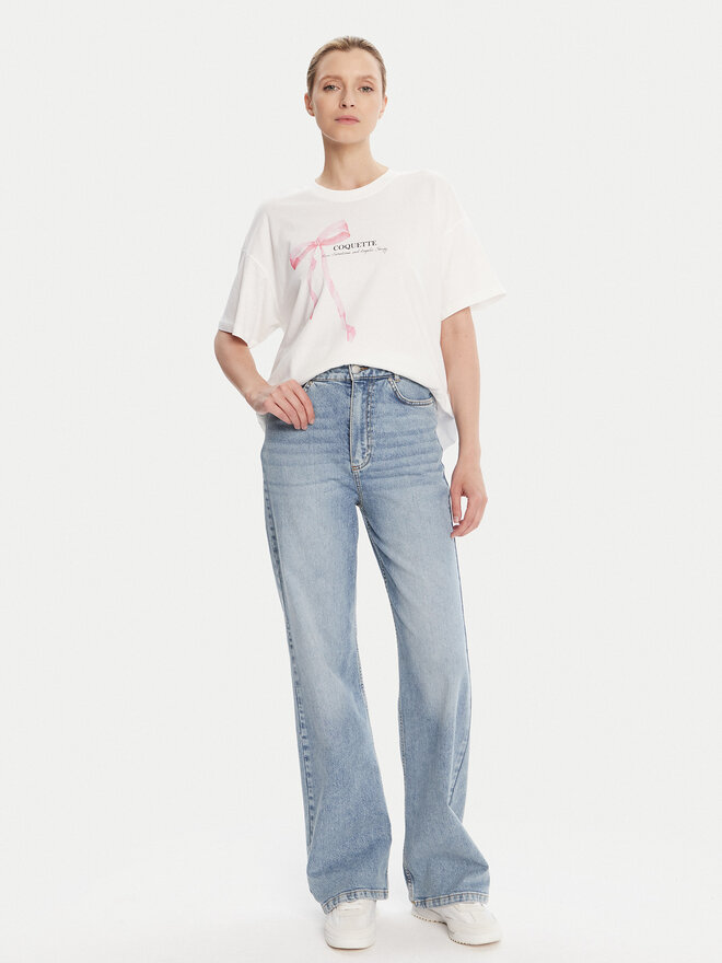 ONLY ONLY Camiseta Vivvi 15346761 Blanco Regular Fit