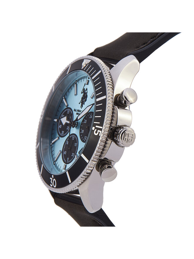 U.S. Polo Assn. Pulkstenis U.S. Polo Assn. Alexandre USP7224LB Melns