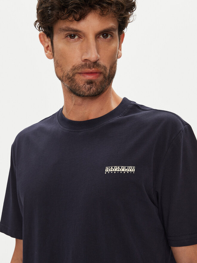 Napapijri Napapijri T-Shirt Smallbox NP0A88TR Dunkelblau Regular Fit