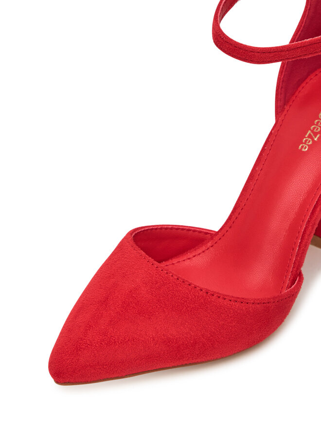 DeeZee Czółenka DeeZee DF-82616-85-35621 Czerwony