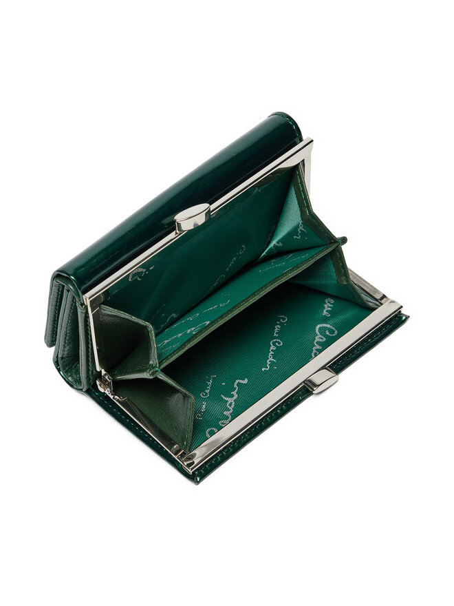 Pierre Cardin Mały Portfel Damski Pierre Cardin 07 SHINY 117 Zielony