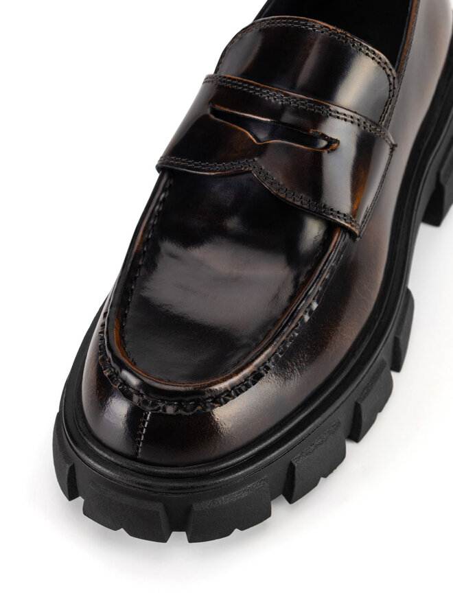 Badura Loafersy Badura ELANA-01WI-002 Brązowy