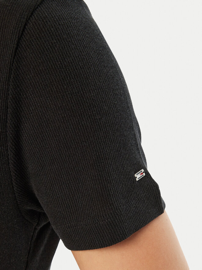 Tommy Hilfiger Tommy Hilfiger Poloshirt WW0WW44446 Schwarz Slim Fit