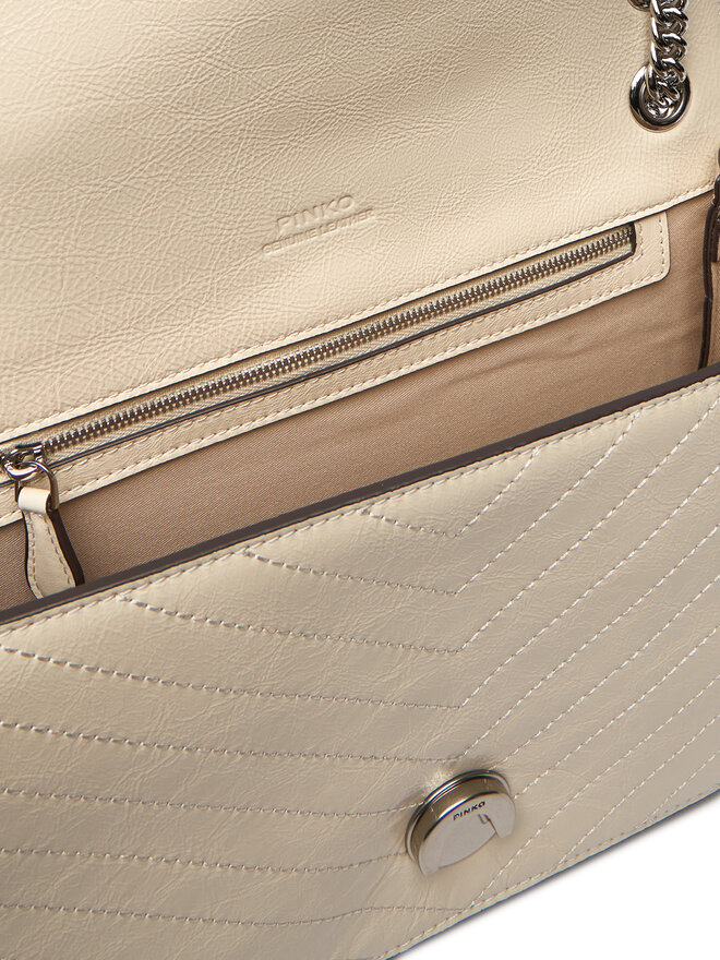 PINKO Handtasche PINKO Love One Light Classic AI 25-26 PLTT 106174 A2JC Beige