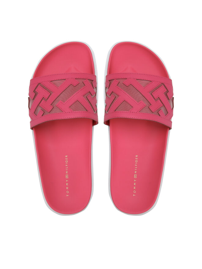 Tommy Hilfiger Ciabatte Tommy Hilfiger Th Elevated Flat Sandal FW0FW07407 Rosa