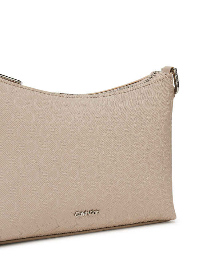 Calvin Klein Ročna torba Calvin Klein Ck Must Aop Conv Logo Jqd Strap LV04F3099G Bež
