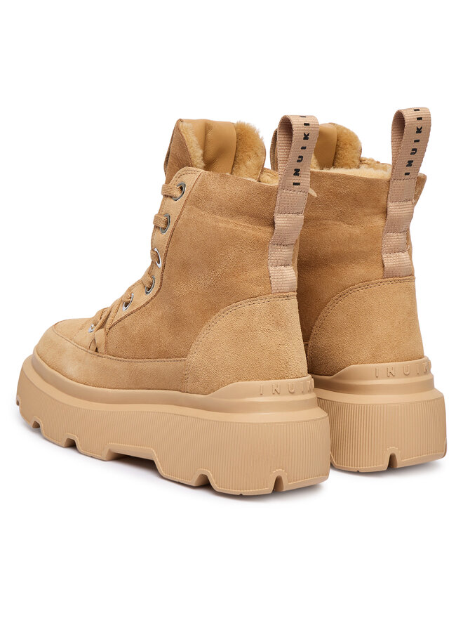 Inuikii Schnürschuhe Inuikii Matilda Shearling 1002.002.0011 Beige