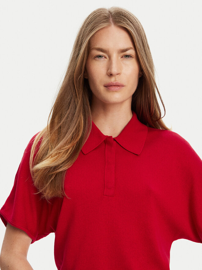Tommy Hilfiger Tommy Hilfiger Pólóing WW0WW45652 Piros Regular Fit