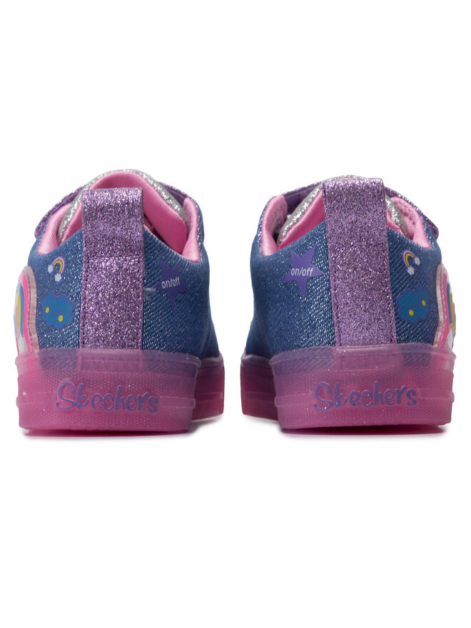 Skechers Sneakersy Skechers Rainbow Glow 20173L/DMLT Modrá