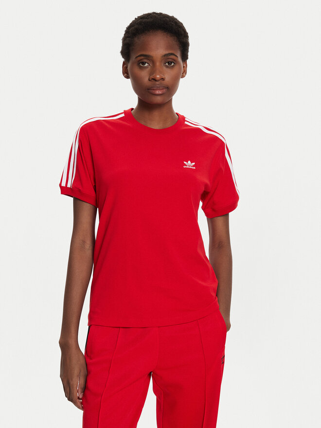 adidas adidas T-Shirt 3-Stripes IR8050 Rot Regular Fit