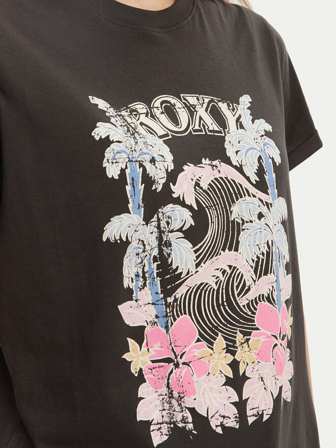 Roxy Roxy Marškinėliai ERJZT05911 Pilka Regular Fit