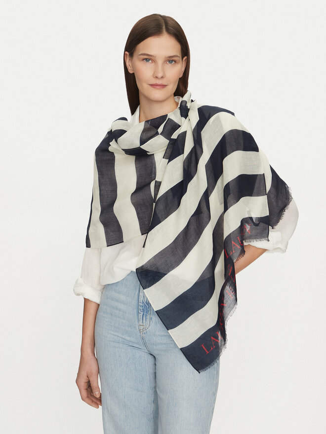 LAUREN RALPH LAUREN Šál LAUREN RALPH LAUREN 454966221001 Tmavomodrá