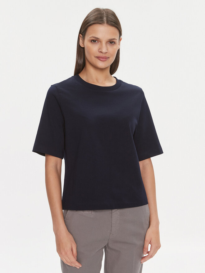 United Colors Of Benetton United Colors Of Benetton Marškinėliai 3BL0E17G5 Tamsiai mėlyna Boxy Fit