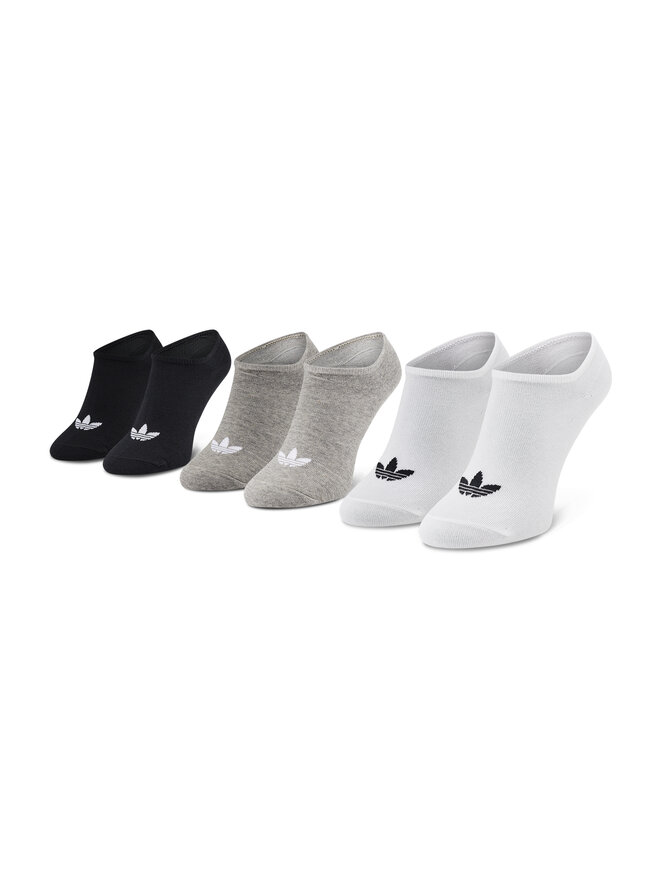 adidas Комплект 3 чифта къси чорапи унисекс adidas Trefoil Liner FT8524 Бял
