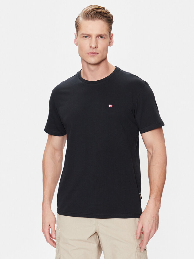 Napapijri Napapijri T-Shirt Salis NP0A4H8D Schwarz Regular Fit
