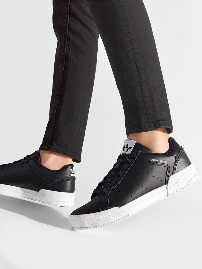 Снікерcи adidas Court Tourino H02176 Чорний | evzuttya.com.ua