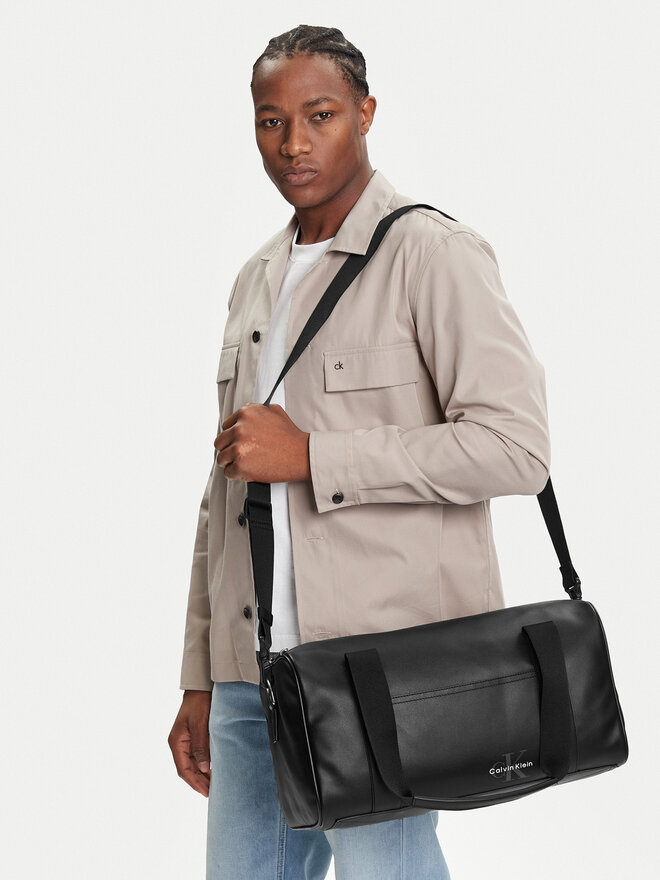 Calvin Klein Geantă Calvin Klein Mono Logo Duffle 42 LV04G3054G Negru