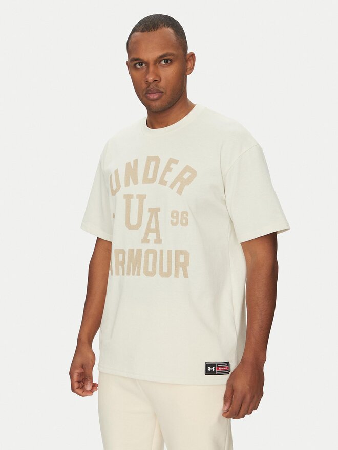 Under Armour Under Armour T-Shirt Heavyweight Varsity 1390179 Μπεζ Oversize