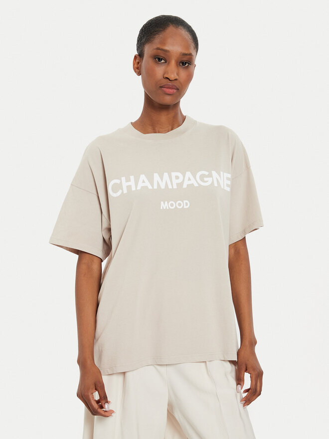ViCOLO ViCOLO Camiseta RB0399 Beis Regular Fit