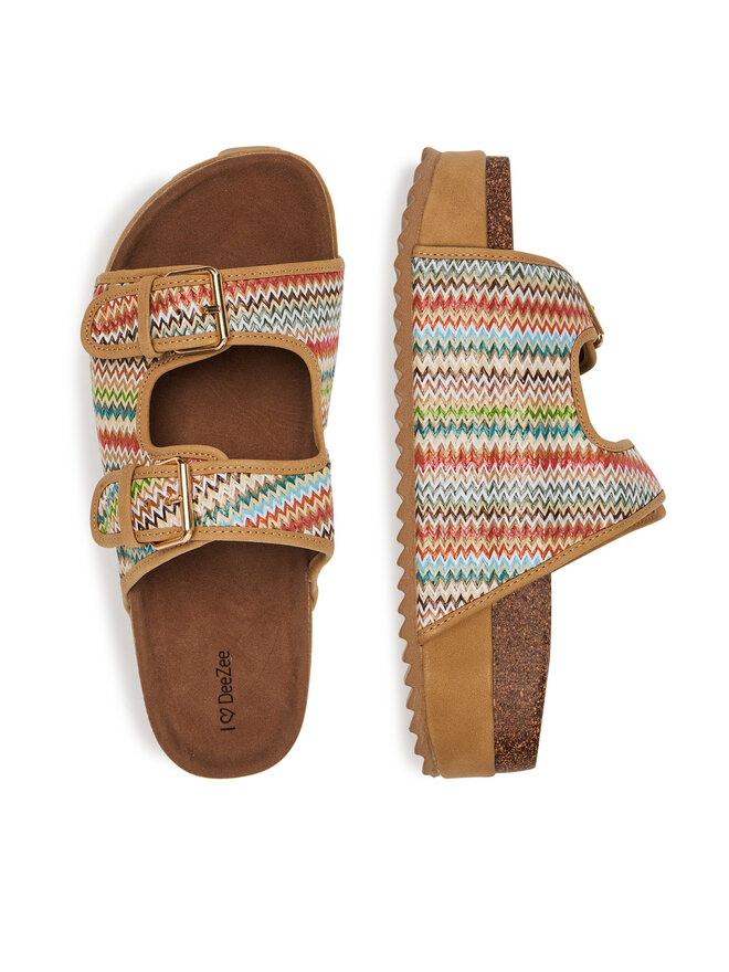 DeeZee Pantoletten DeeZee LB-P1742 Beige