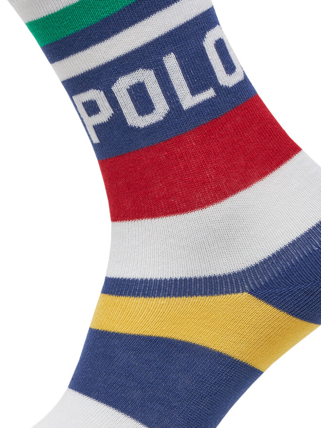 Polo Ralph Lauren Zestaw 3 par wysokich skarpet dziecięcych Polo Ralph Lauren 443969088001 Kolorowy