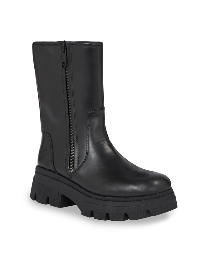 Calvin Klein Jeans Ботильйони Calvin Klein Jeans Chunky Combat Zip Boot Wn YW0YW01109 Чорний