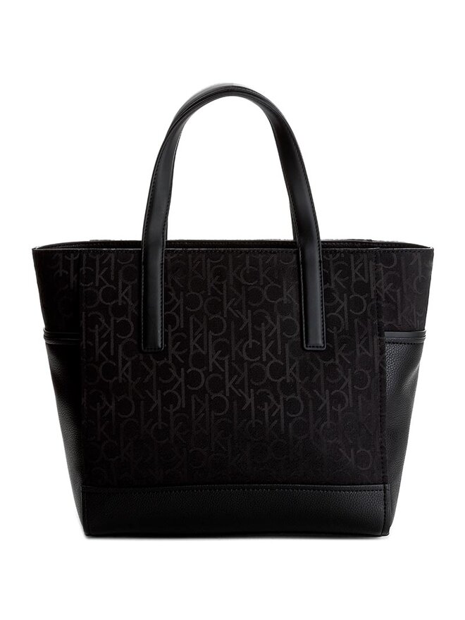 Bolso Calvin Klein Marin4 Logo Small Tote K60K602480 Negro zapatos.es