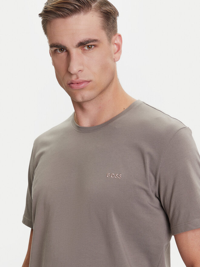 BOSS BOSS Camiseta Mix&Match 50515312 Marrón Regular Fit