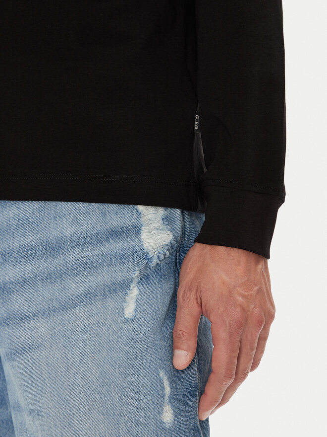 Guess Jeans Guess Jeans Hosszú ujjú M5YI03 K8HM0 Fekete Regular Fit
