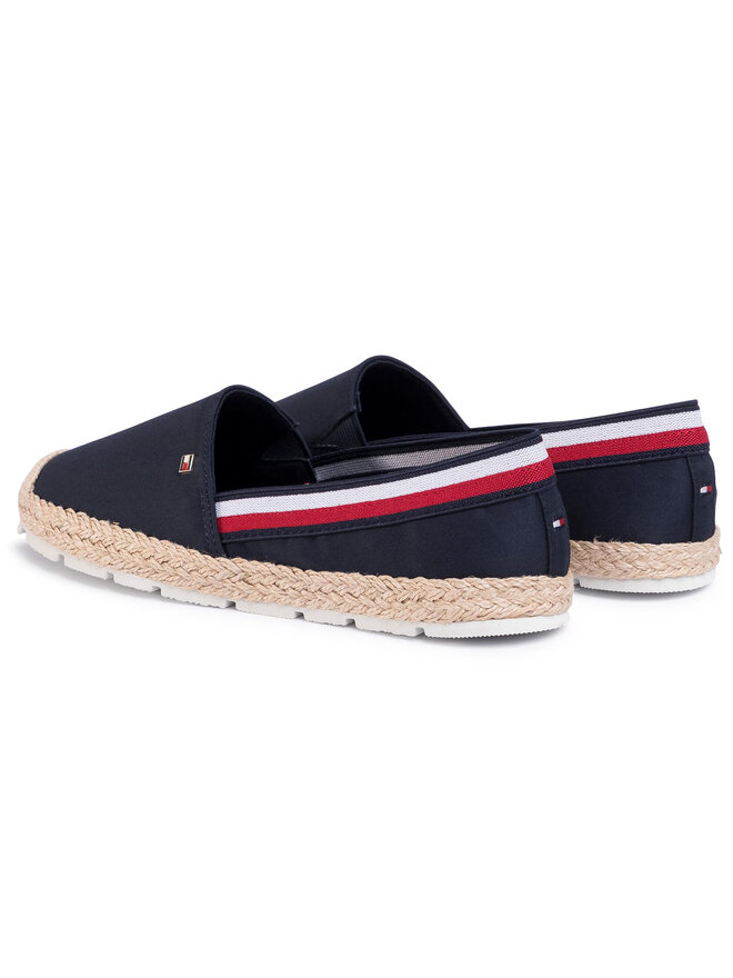 Tommy Hilfiger Espadrilky Tommy Hilfiger Basic Tommy Corporate Espadrille FW0FW04738 Tmavomodrá