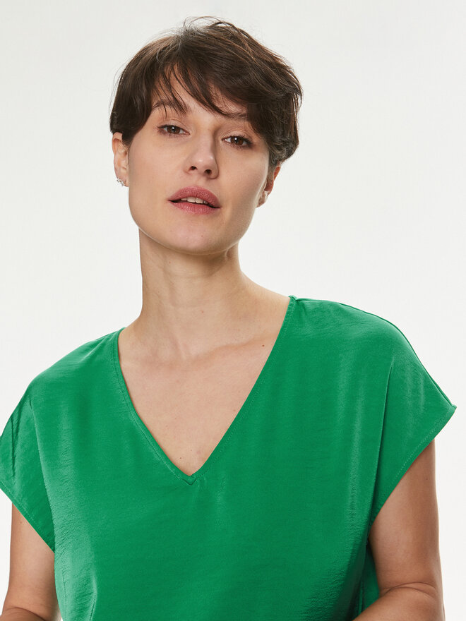 Vero Moda Vero Moda Marškinėliai Marys Dana 10300421 Žalia Regular Fit