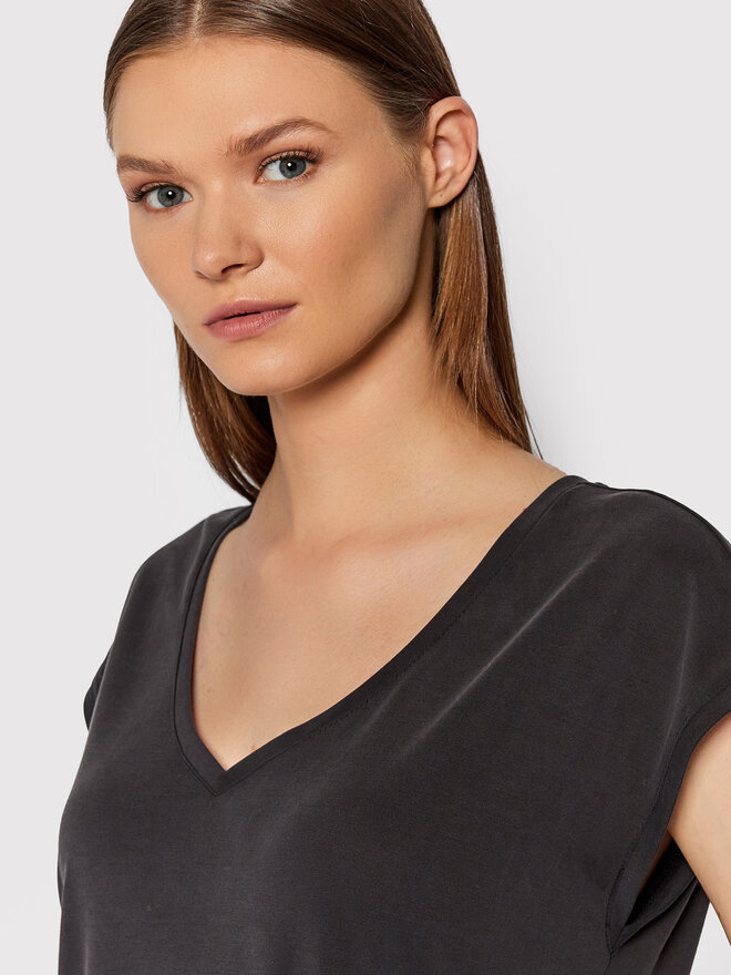 Vero Moda Vero Moda Marškinėliai Filli 10247666 Juoda Regular Fit