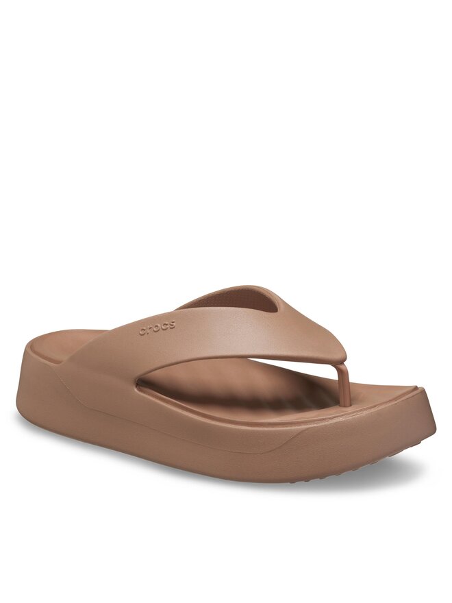 Crocs Zehentrenner Crocs Gataway Platform Flip 209410 Beige