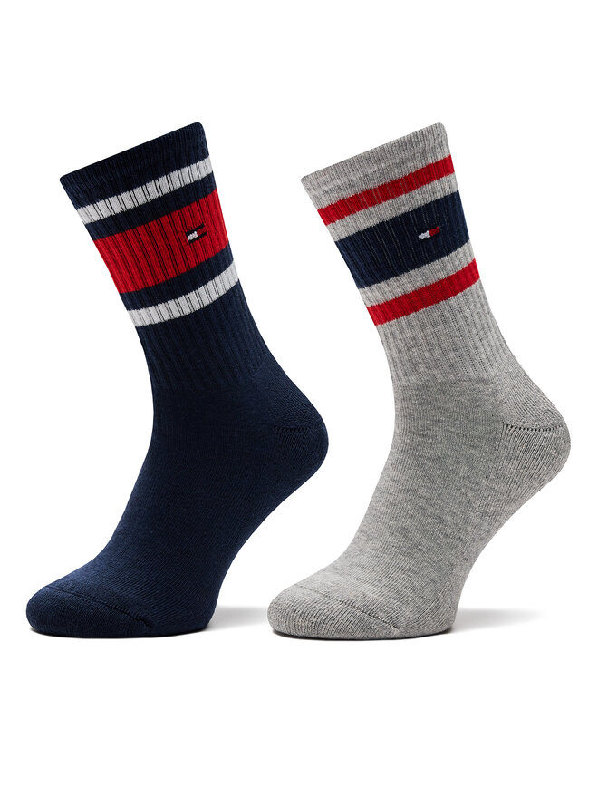 Tommy Hilfiger Σετ ψηλές κάλτσες παιδικές 2 τεμαχίων Tommy Hilfiger 701229942 Σκούρο μπλε