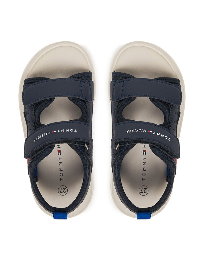 Tommy Hilfiger Sandalen Tommy Hilfiger Velcro Sandal T1B2-34386-1591 Dunkelblau