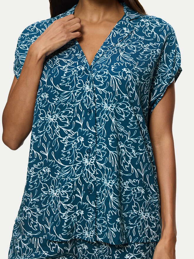 Triumph Triumph Pyjama Boyfriend 10222611 Blau Relaxed Fit
