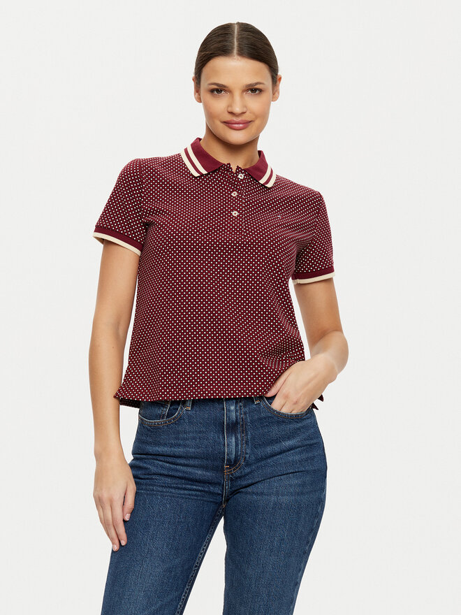 Tommy Hilfiger Tommy Hilfiger Polo marškinėliai WW0WW43928 Raudona Slim Fit