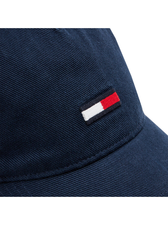 Tommy Jeans Kepurė su snapeliu Tommy Jeans Tjm Elongated Flag Denim Cap AM0AM12427 Tamsiai mėlyna