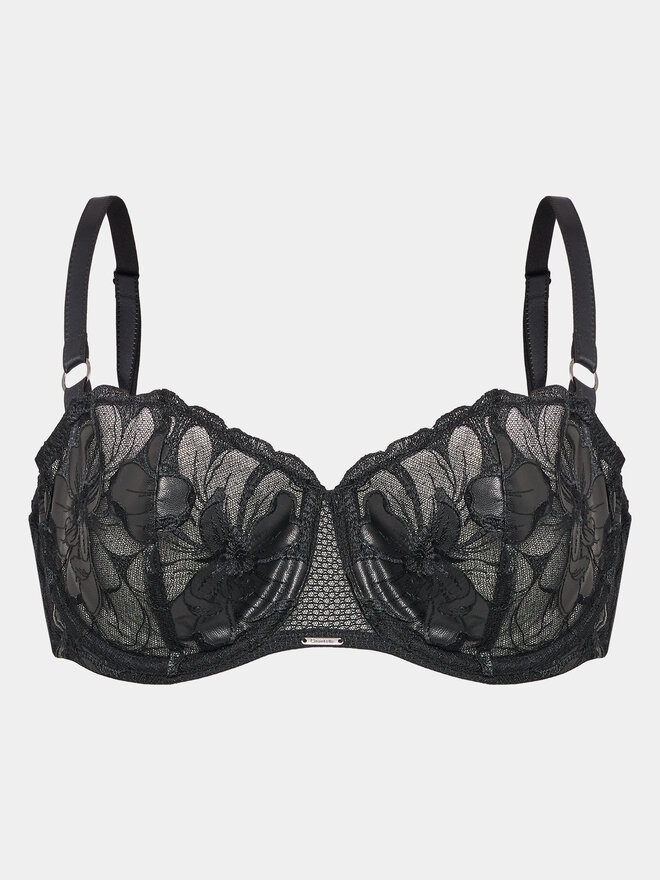 Chantelle Chantelle Бюстгальтер з підкладкою Fleurs Si C12Q50 Чорний