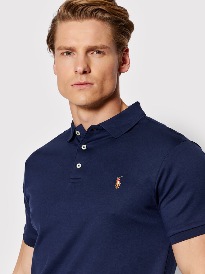 Polo Ralph Lauren Polo Ralph Lauren Поло 710685514003 Cиній Slim Fit