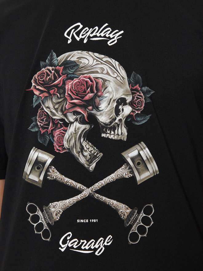 REPLAY REPLAY T-Shirt M6954 .000.23740P Μαύρο Regular Fit