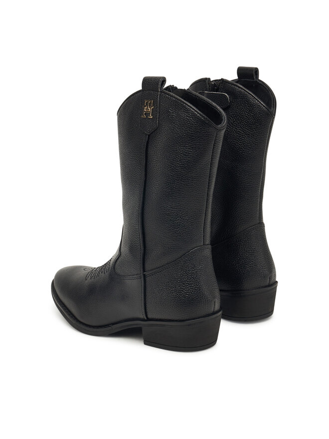 Tommy Hilfiger Ковбойські чоботи Tommy Hilfiger T3A6-34040-0036999 Чорний